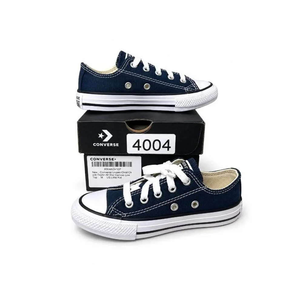 Converse Chuck Taylor All Star Navy Kids 11C Low Top Sneakers X004AQV10P NIB